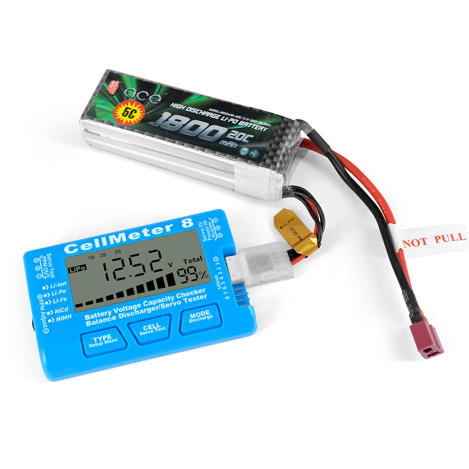 CellMeter-8 LCD Digital Batter - Drone Battery Voltage Checker review and price