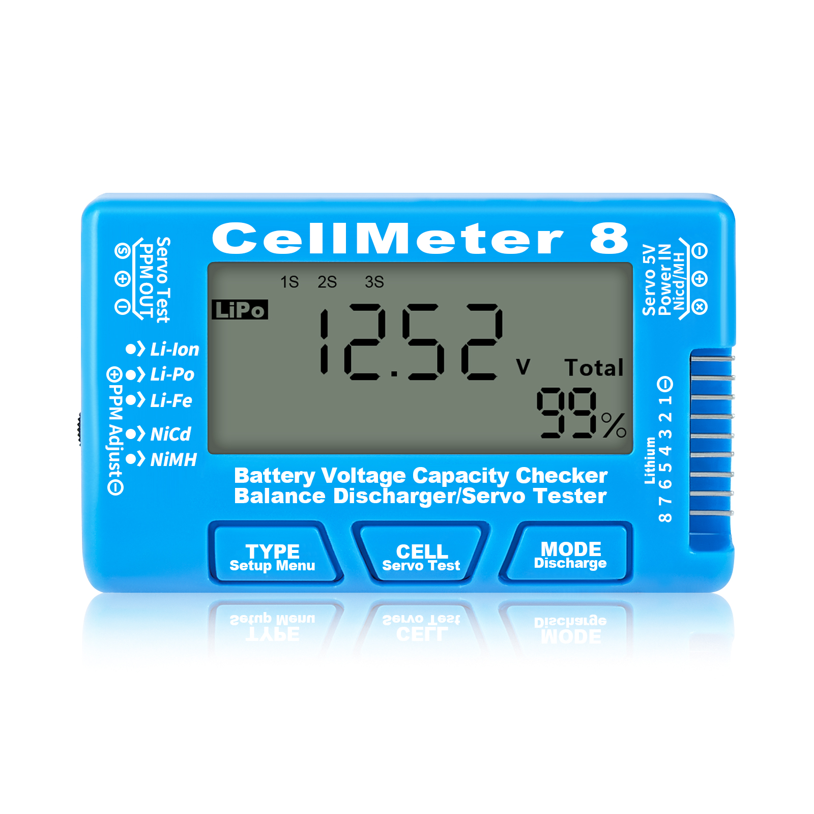 CellMeter-8 LCD Digital Batter - Drone Battery Voltage Checker review and price