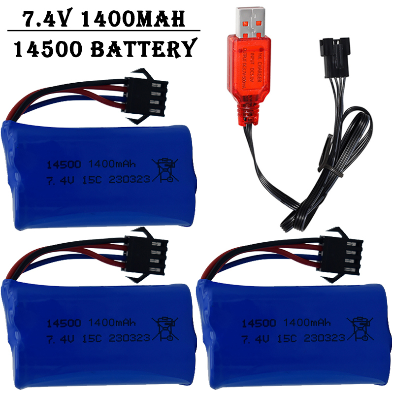 7.4V 1400mAh 14500 lithium-ion - Drone Battery Li-Ion review and price