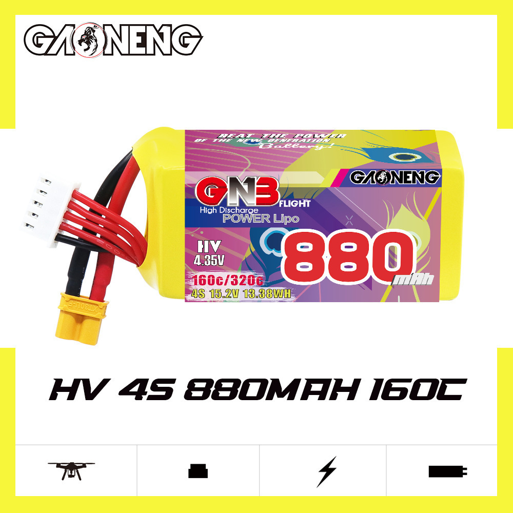 GNB 4S 880mAh 15.2V 160C/320C  - Drone Battery 4S review and price
