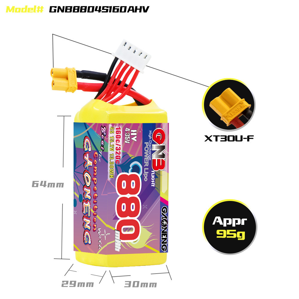 GNB 4S 880mAh 15.2V 160C/320C  - Drone Battery 4S review and price