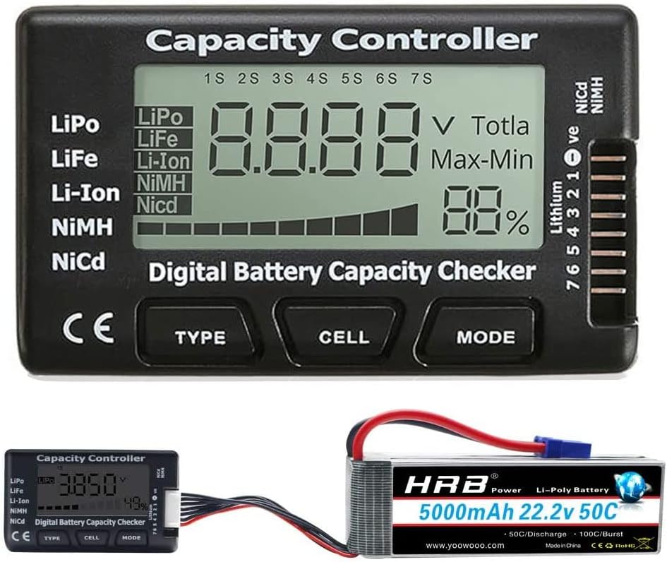 RC Cellmeter 7 Digital Battery - Drone Battery Voltage Checker review and price