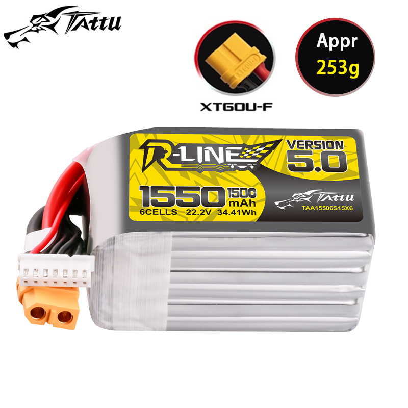 TATTU-R-LINE 5.0 22.2V 1550mAh - Drone Battery 6S review and price