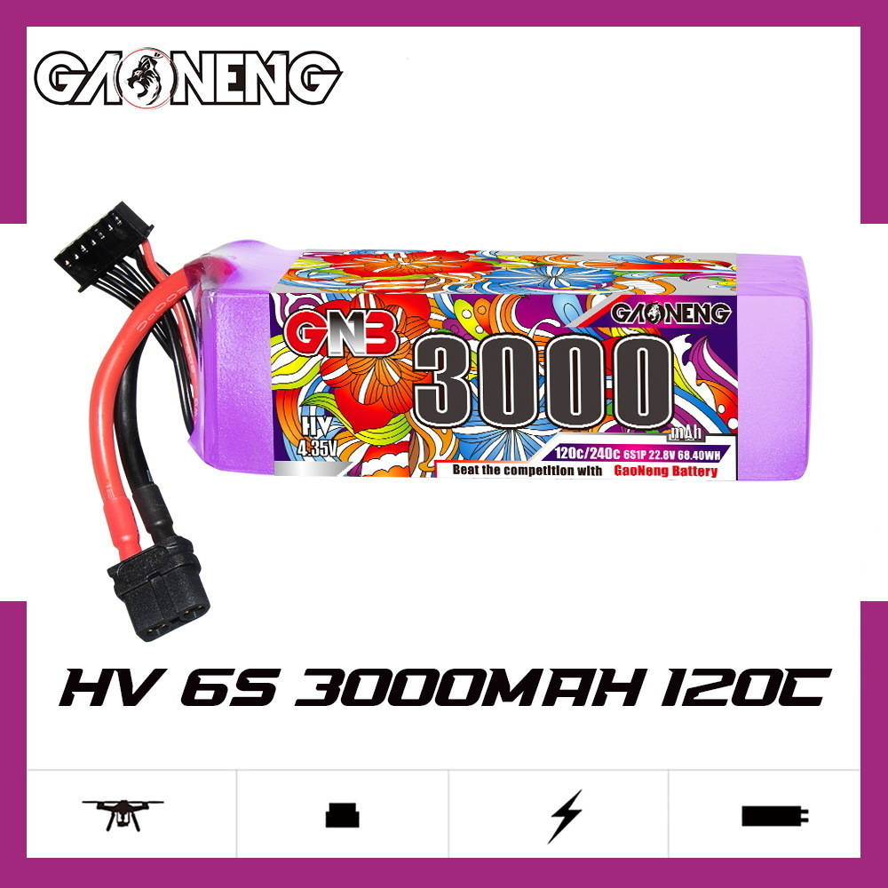 Original GNB HV 6S 22.8V 3000m - Drone Battery 4S review and price