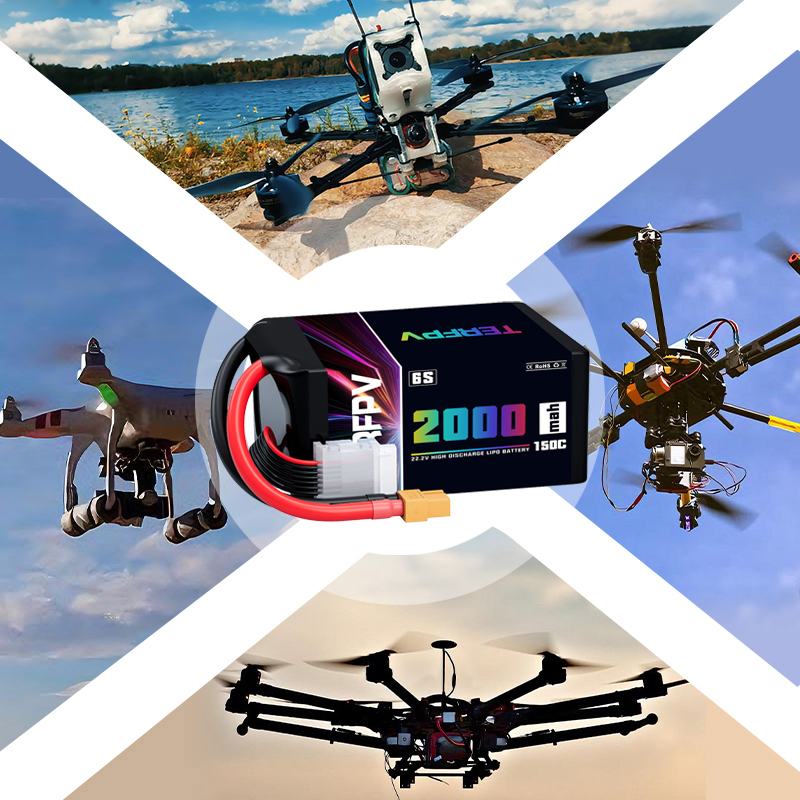 TERFPV 6S 22.2V 2000mAh 150C/3 - Drone Battery 6S review and price